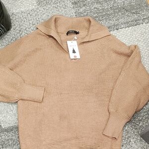 Zesica Women's Tan Sweater